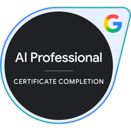 Badge de certificación Google AI Professional