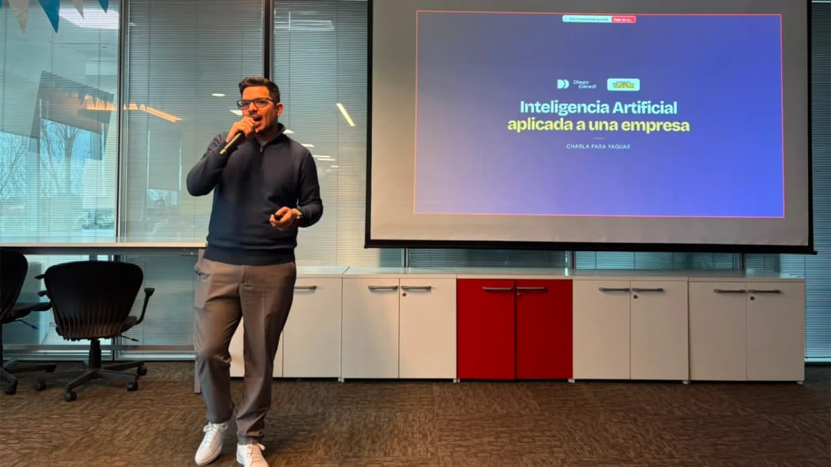 Capacitación de IA de Diego Ceredi para el equipo de Yaguar